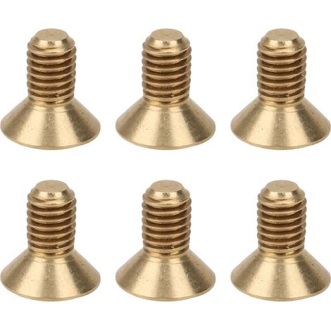 50 vis à six pans creux plats M3 en cuivre pur, tête fraisée, outil de quincaillerie industrielle M3 x 6 (1/5)