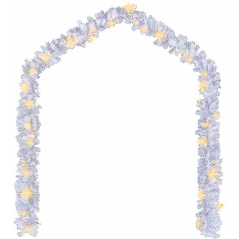 vidaXL Christmas Garland with LED Lights 5 m White (1/6)