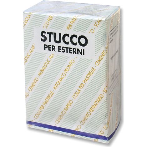 STUCCO IN POLVERE PER ESTERNI  kg. 1 12.00 pz