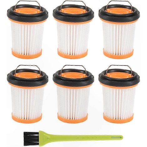 Lot de 6 filtres de rechange pour aspirateurs portables sans fil WV200, WV201 et WV220 (compatibles avec les modèles XH) (1/5)
