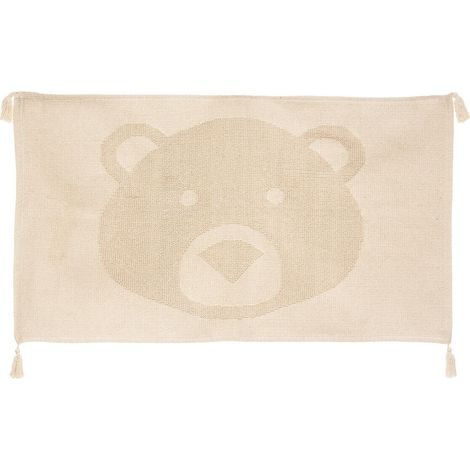 Tappeto di cotone 3D Bear Beige Twine (1/3)
