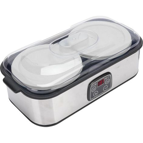 Créateur de Yaourts, 2L Incubateur de Yaourt à la Maison avec Pots en Verre, Température Réglable et Contrôle du Temps