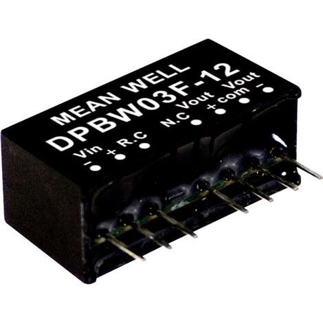 Module convertisseur CC/CC Mean Well DPBW03F-05 Nbr. de sorties: 2 x 300 mA 3 W 1 pc(s) Q123172 (1/2)
