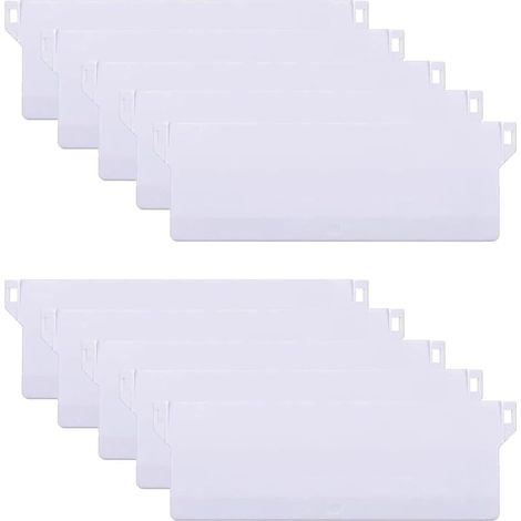 10PCS Store Californien Plaque de Lestage Poids Stores Verticaux 127mm Blanche Poids de Store Vertical Lattes Store Vertical en Poids Kit (1/5)
