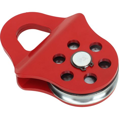Poulie de remorquage 4T, moufle à câble pour treuil robuste, rouge, usage camion, tracteur, VTT, côte à côte (1/5)