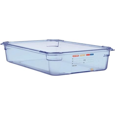 Boîte hermétique bleue en ABS sans BPA GN1/1 100mm - 530 x 325 x 100 mm - ARAVEN