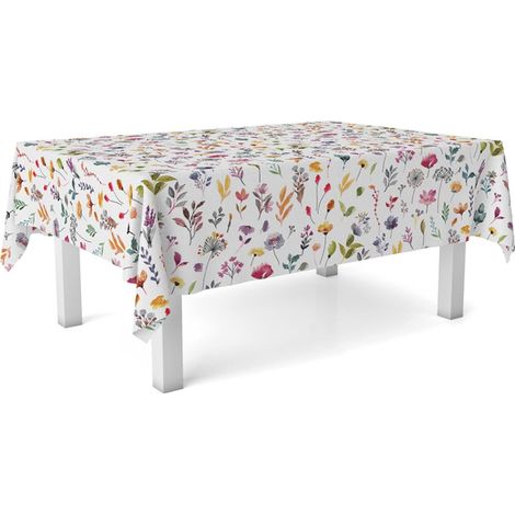 Nappe Toile cirée Lavable rectangulaire 100x140 cm Garden Fleurs (1/5)