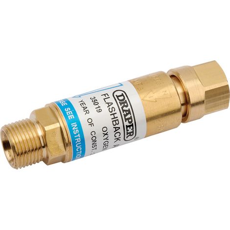 Draper In-Line Oxygen Flashback Arrestor (Model 35019) – High-Quality Safety Device for Oxygen Line Protection (1/5)