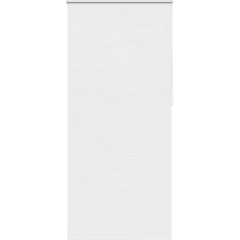 Store enrouleur occultant 124,4 x 230 cm, largeur du tissu 120 cm, blanc