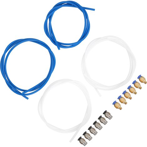 tubes PTFE, 6 connecteurs PC4M6, 6 connecteurs PC4M10 – Accessoires pour imprimante 3D (1/5)