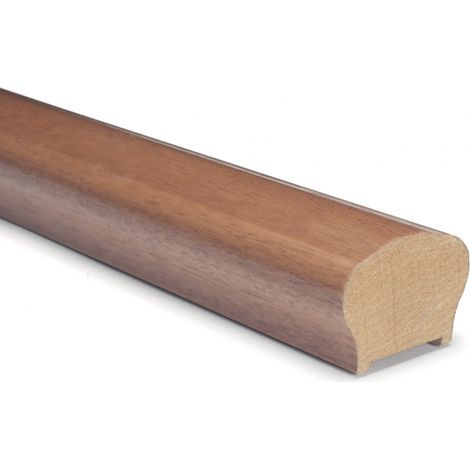 CORRIMANO SAGOMATO AYOUS COLORE NOCE NAZIONALE MISURE 55X35X3000 MM