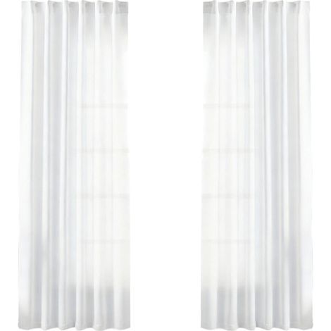 Rideaux semi-transparents filtrant la lumière, 2-Blanc W127 214 (1/2)
