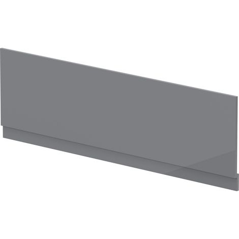 1800mm Bath MDF Front Panel & Plinth - Gloss Cloud Grey