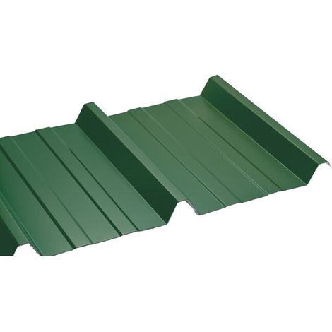 Bac acier laqué - Régulé 1045 0.63mm - Coloris - Vert 6009, Largeur - 105 cm, Longueur - 200 cm