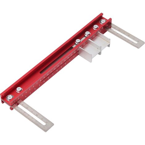 Gabarit de perçage pour tringle de placard, outil d'installation avec support à bride, accessoire de positionnement pour penderie (1/5)