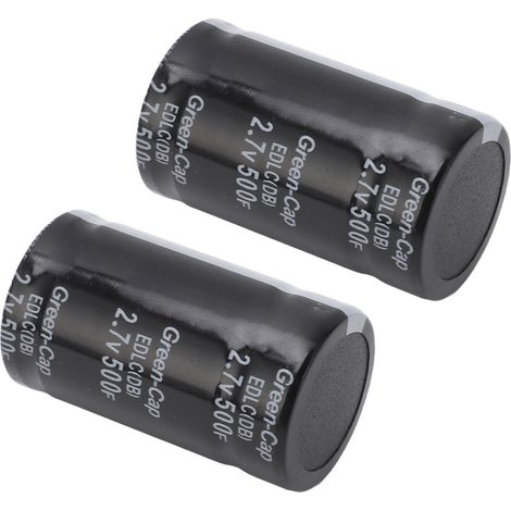 2-teiliges Set mit 2 Farad-Kondensatoren (2,7 V, 500 F) für Kfz-Energiespeicher und Gleichrichter (1/5)