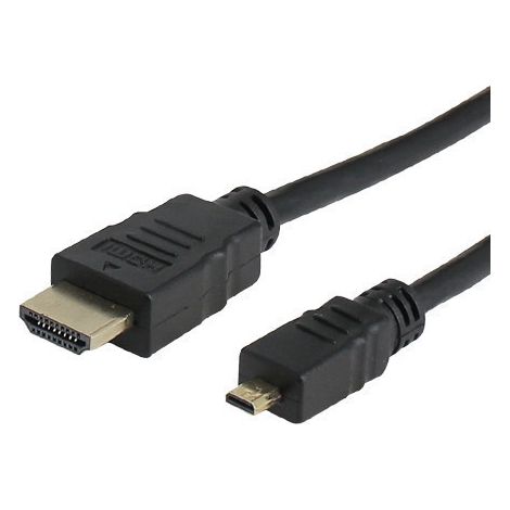 Cordon Micro HDMI High Speed vers HDMI mâle/mâle 1 mètre - SEDEA - 914540 (1/4)