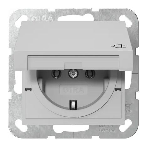 Gira Presa SCHUKO KD System 55 Grigio m [4454015], 4454 015