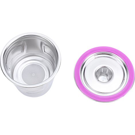 Filtres à dosettes réutilisables en acier inoxydable faciles à nettoyer, avec cuillère doseuse et goupillon pour cafetière K10 Plus (1/5)
