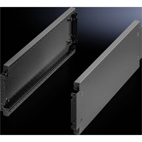 Rittal VX 8640.043 8640043 Flangia per zoccolo Lamiera d'acciaio Nero 2 pz.