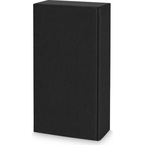 25 x Präsentkarton für 2 Flaschen 360x180x90 mm Kraftpapier Schwarz