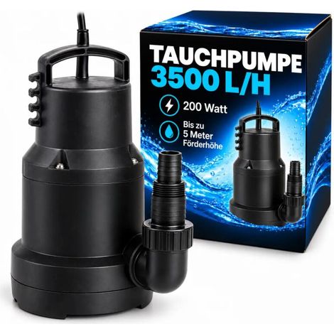 pompe immergée 3500 L/heure – pompa dell’acqua per irrigazione Grow (1/5)
