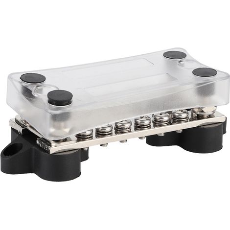Barre de distribution 100A 16 voies 4 bornes avec couvercle pour bateau voiture marine bloc de jonction électrique (1/3)