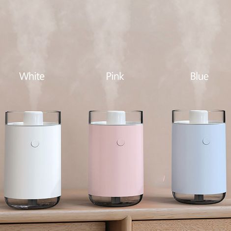 Eosnow Kristall-Salzstein-Luftbefeuchter, buntes Licht, 260 ml, Nebel, tragbar, leise, USB-Diffusor für ätherische Öle, kühle Luft für den Schreibtisch, Zuhause, Büro, Schlafzimmer, Auto