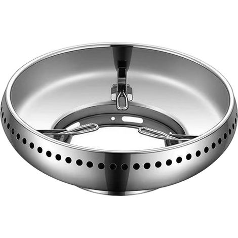 Couvercle Anti-gaz, Support de gaz pour Plaque de Cuisson, Solution Cuisson Coupe-Vent et économe en énergie, Anneaux stabilité Flamme efficaces, Support Pare-Vent pour Plaque