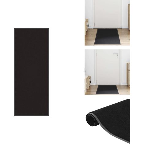 Paillasson noir 60x150 cm - Paillasson - Paillasson De Porte - Paillasson De Bienvenue - Paillasson De Porte Extérieur (1/5)
