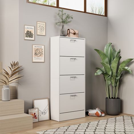 Zapatera abatible Gregor, Blanco, 63 x 150 cm, Vicco (1/5)