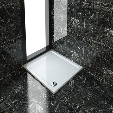 ELEGANT Rectangular 1000 x 900 x 40 mm Tray for Shower Enclosure Cubicle + Waste Trap
