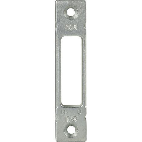 GU Schließteil f. Secury f. Massiv-Automatic-Riegel,Stulp 16mm,verzinkt silber