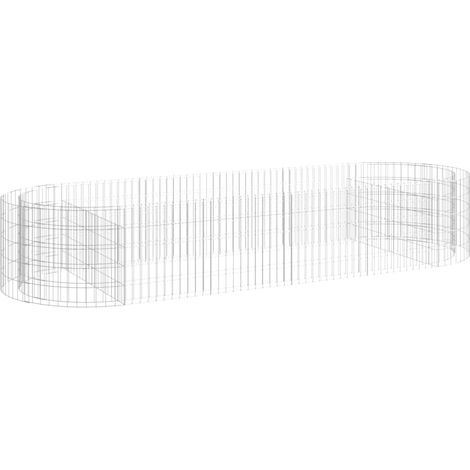 Maison Exclusive - Arriate de gaviones de hierro galvanizado 300x