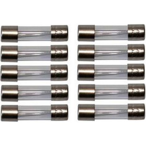 Abi HV1381 - Lot de 10 Fusibles 6,35x32 2A Rapide
