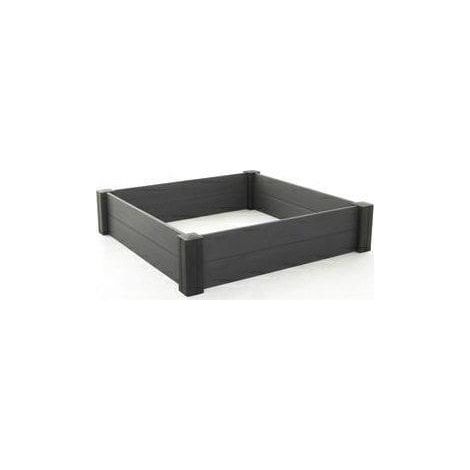 Bordure de jardin en plastique 111 cm x 27 cm gris 1 pc.