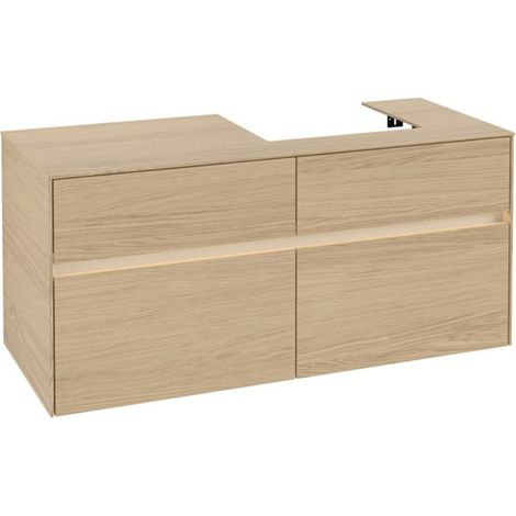 V&B Waschtischunterschrank Collaro 120x54,8x50cm, WT r, LED 8,8 W, Nord Oa (1/3)
