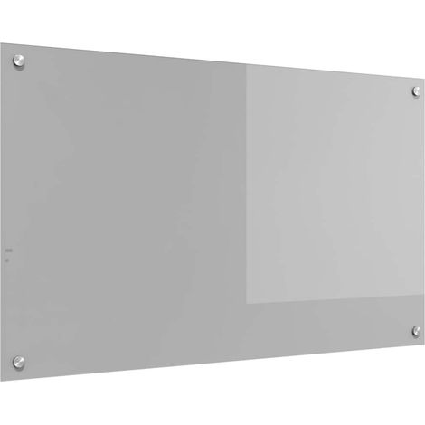 Protection de cuisine Gris clair 100 x 60 x 0,6 cm verre trempé CFW95354 (1/5)