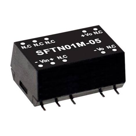 MEAN WELL SFTN01L-05 MODULO CONVERTITORE DC DC 200 MA 1 W NUM. USCITE: 1 X
