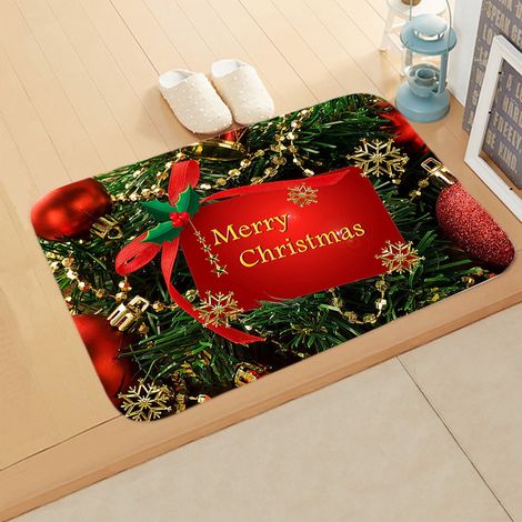 Tapis De Bienvenue - Tapis De Porte De Noël - Pour Intérieur Et Extérieur - 40 X 120 Cm - 1 Pièce (1/2)