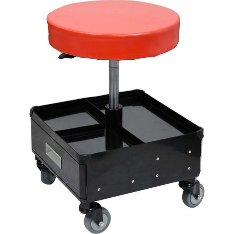 Yato Profi XXL - Hocker de Werkstatt mit 3 Schubladen und Fachböden, höhenverstellbar, schwenkbar 360°, 4 Rollen, stabile Ausführung mit Kapazität de Last de 15 (1/5)