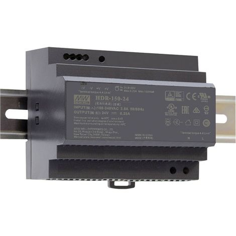 Mean Well HDR-150-12 Alimentation rail DIN 12 V/DC 135.6 W Nbr. de sorties:1 x Contenu 1 pc(s) (1/4)