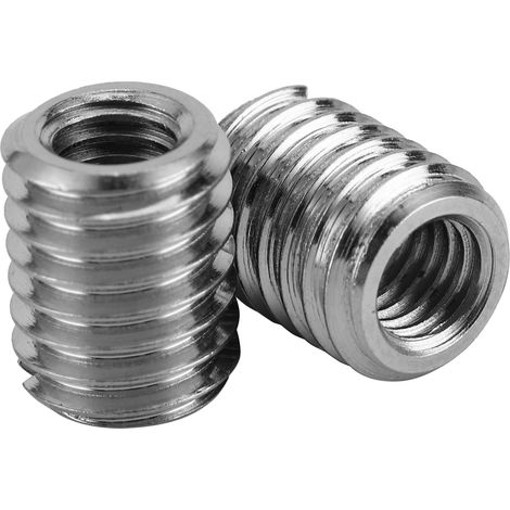Kit de 10 inserts filetés en acier inoxydable 303, réduction M5x0.8 vers M8x1.25, longueur 0.4 pouce (1/5)