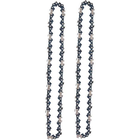 Lot de 2 Chaînes de Tronçonneuse 8 Pouces 1/4 Pouces 45 Maillons d'Entraînement 24cm
