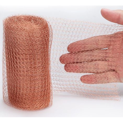 HOXILEELEO - Grillage en cuivre 6 m (20 pieds), grillage anti-rongeurs en fil de cuivre, ruban de cuivre anti-limaces et anti-souris, protection des plantes (1/4)