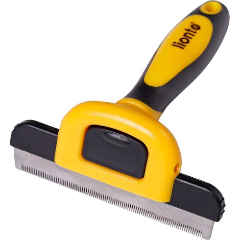 lionto Spazzola per Cani Rastrello per Sottopelo Pettine per Cani Spazzola per Sottopelo, grande (1/5)