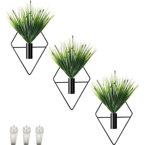 Wall Plant Vases with Artificial Plants (1/5)