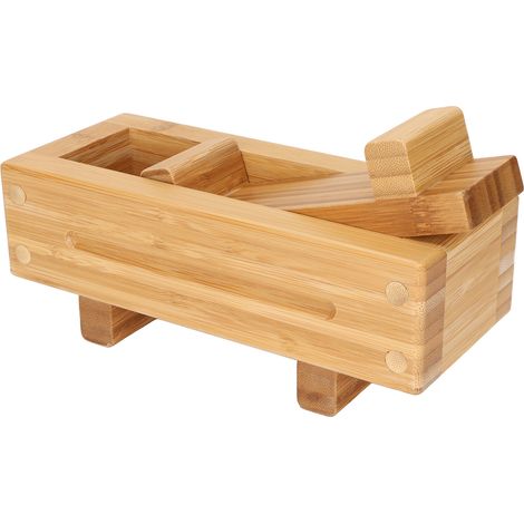Moule à sushi en bois, presse-sushi, boîte à riz rectangulaire portable et inodore à faire soi-même pour la cuisson (1/5)