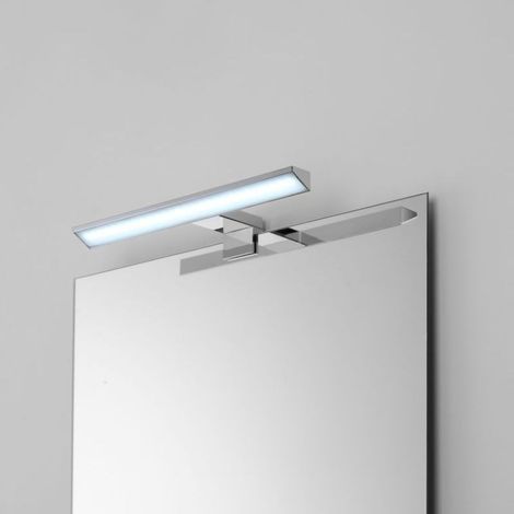 LAMPADA LED INCLINATA 5W 30CM IP44 IN ABS CROMO (1/2)