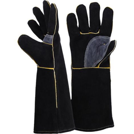 Gants résistants au feu et à la chaleur - Convient aux cheminées, cuisinières, fours, grils et plus encore - 14 pouces (1/5)